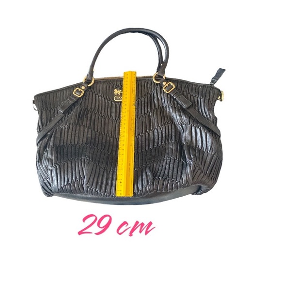 Coach Black Madison Sophia
Leather Satchel Tote - Picture 6 of 10